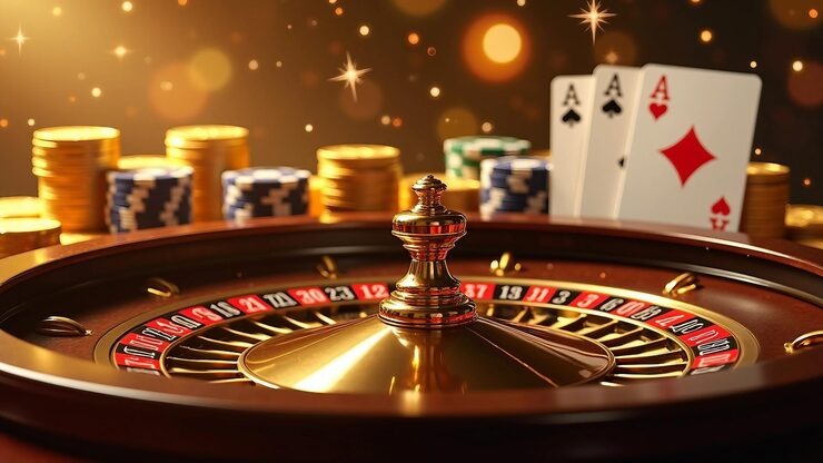 Live dealer blackjack table with multiple camera angles